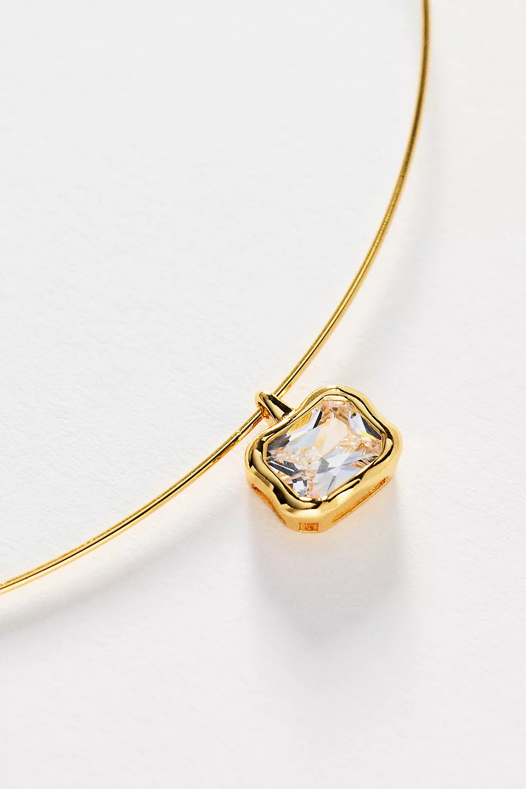 Bezel Stone Pendant Necklace | Anthropologie (US)