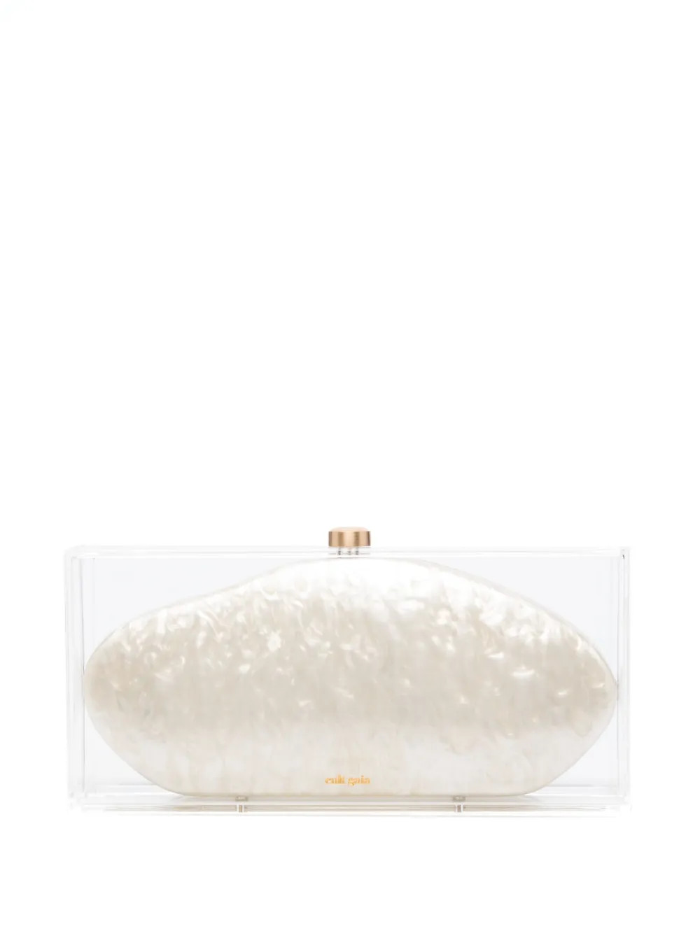 Cult Gaia Annika Transparent Clutch Bag | Neutrals | FARFETCH | Farfetch Global