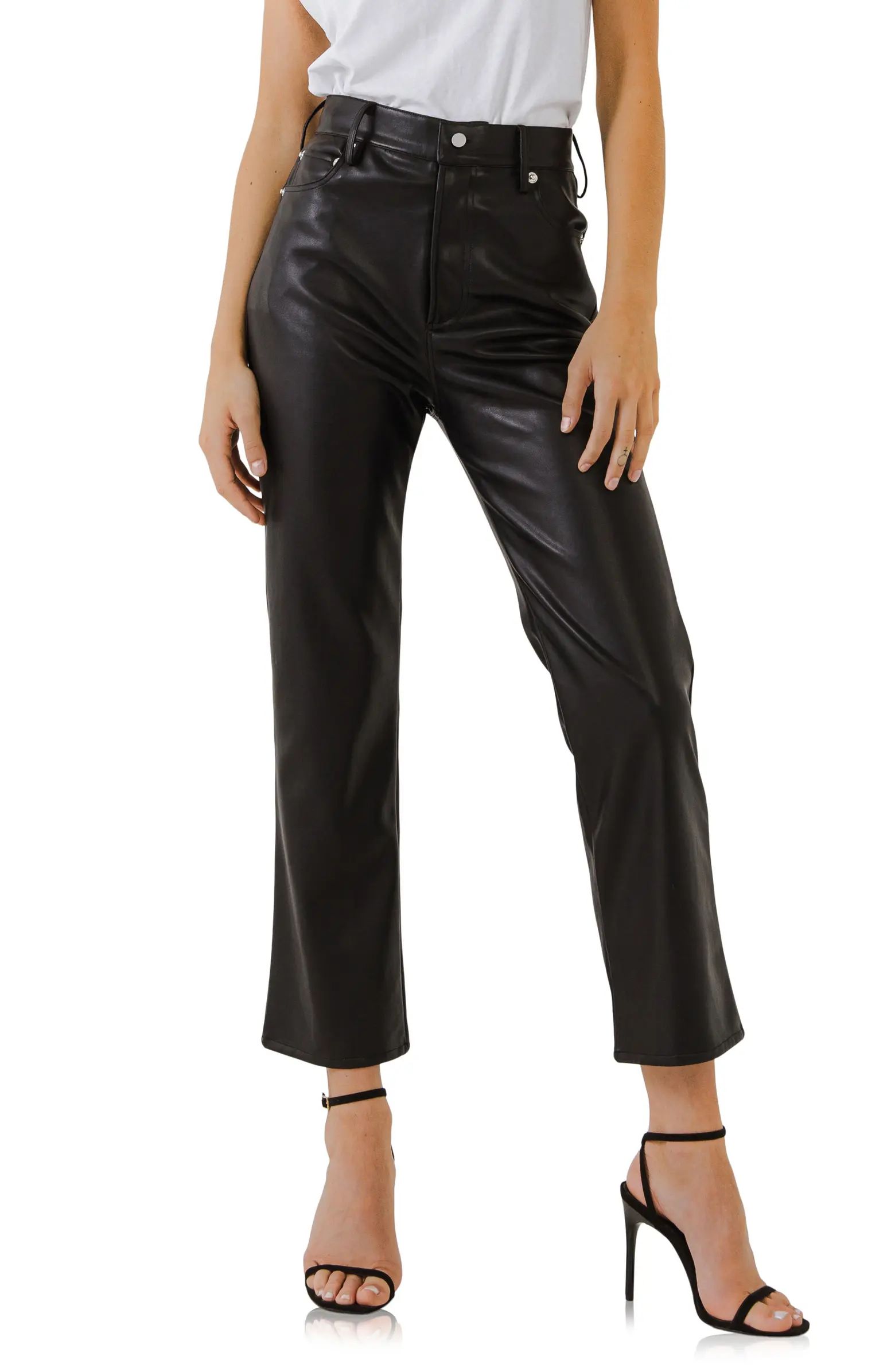 Grey Lab Faux Leather Pants | Nordstrom | Nordstrom