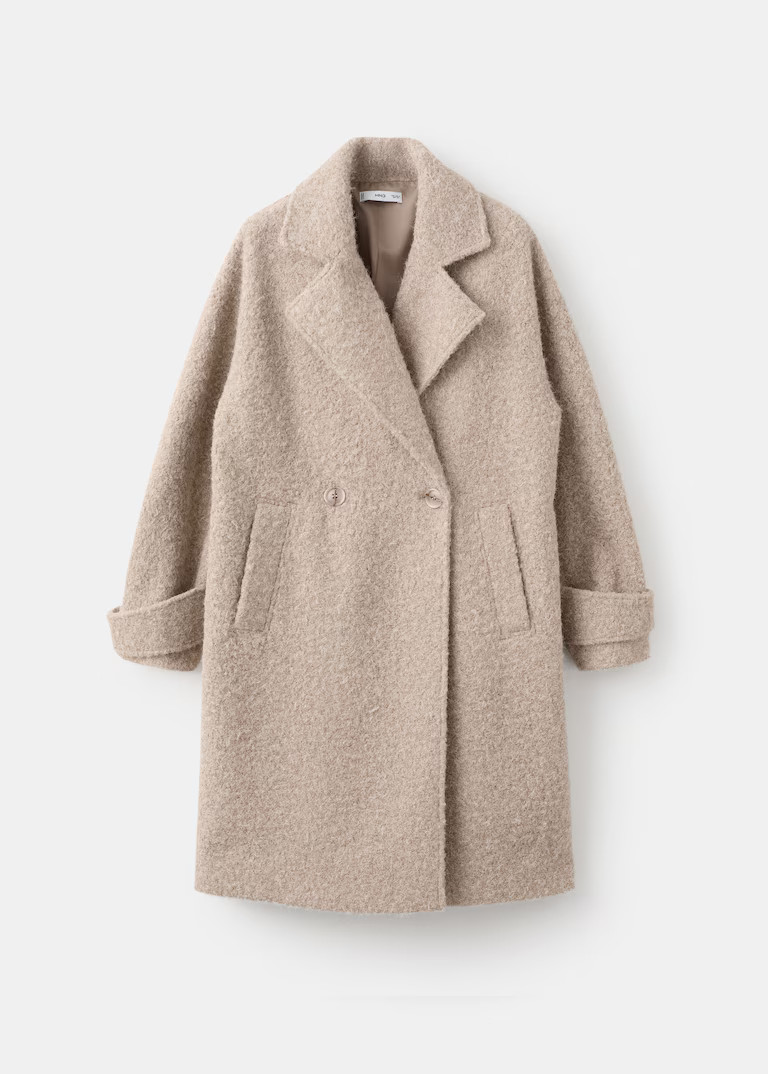 Lapels bouclé coat | Mango (US/MX/AU)