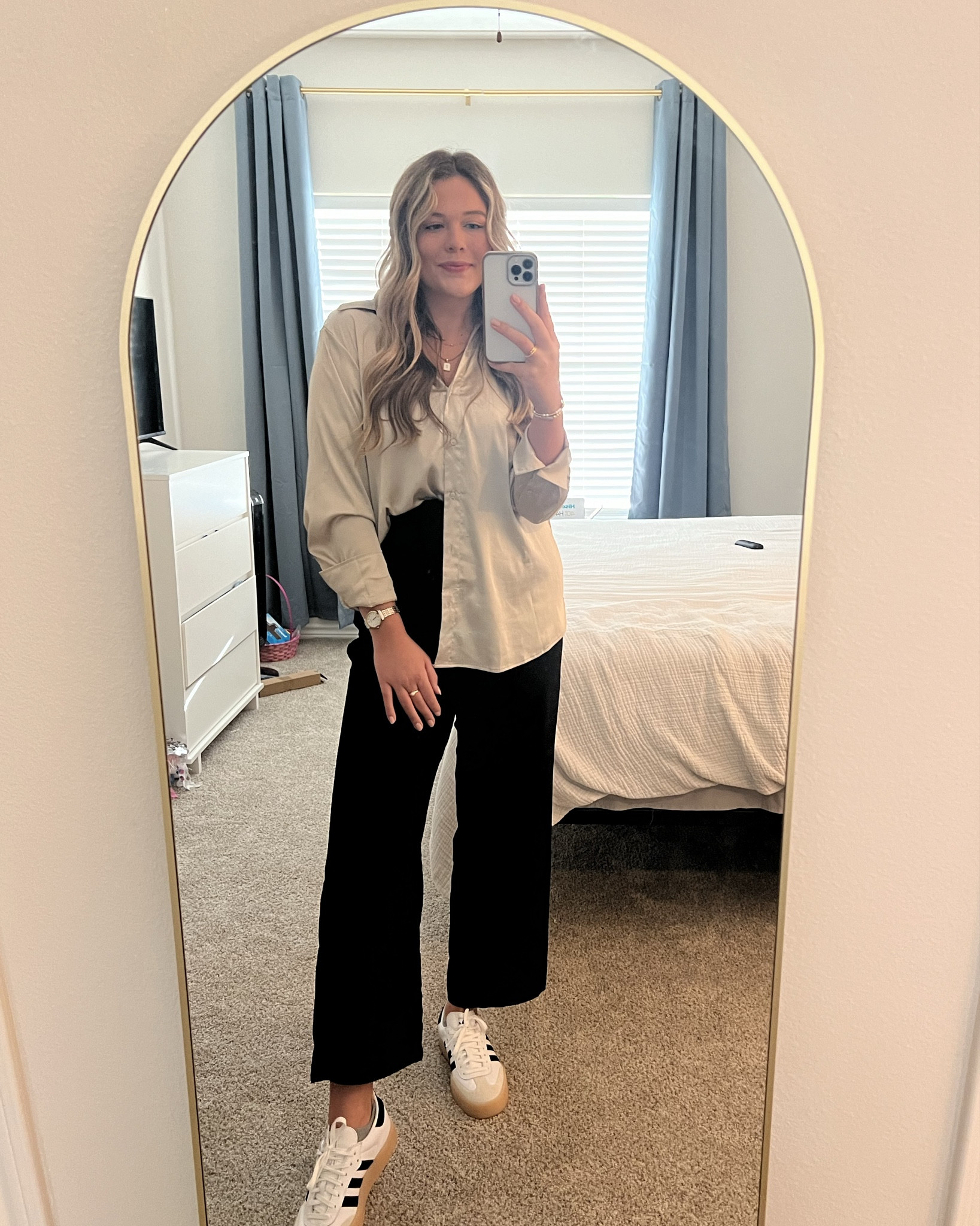 Office outfits, wear to work, business casual, outfits for the office, work outfits, office wear, corporate girl, H&M, adidas, blouses, work pants, work shirts, sneakers, work shoes 

#LTKstyletip #LTKSeasonal #LTKworkwear