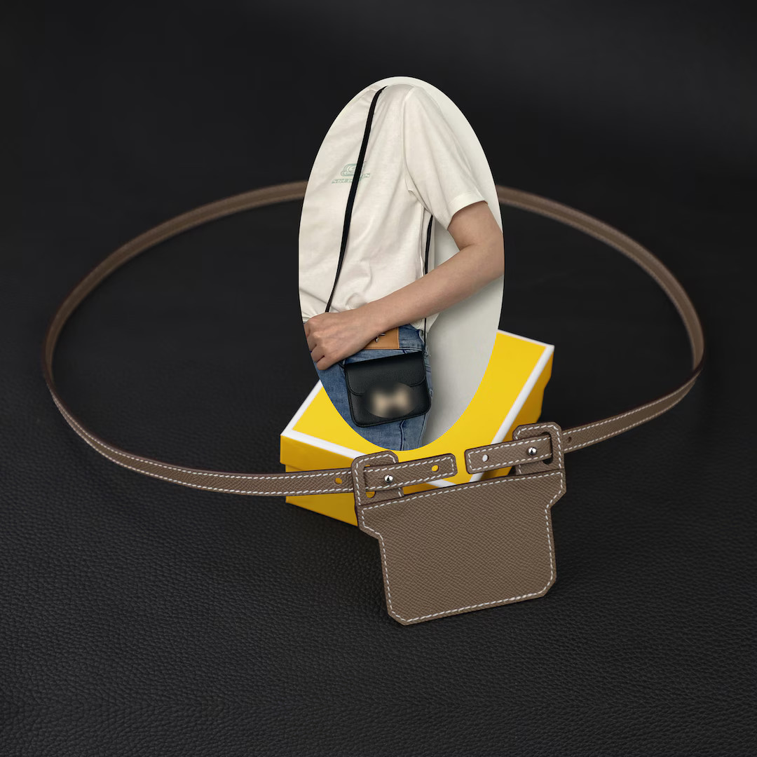 12mm Epsom Leather Shoulder Strap With Epsom Insert for the Constance Slim Wallet,wallet Shoulder... | Etsy (US)