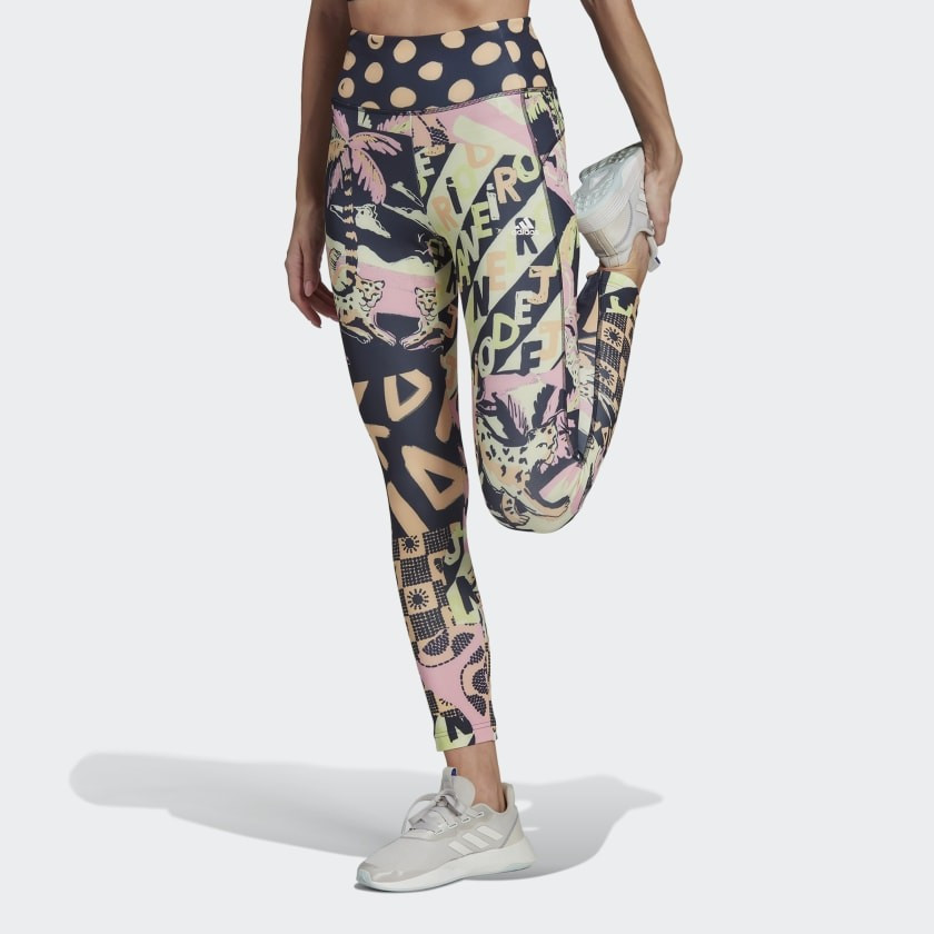 Farm Print Feel Brilliant AEROREADY High-Waisted 7/8 Tights | adidas (US)