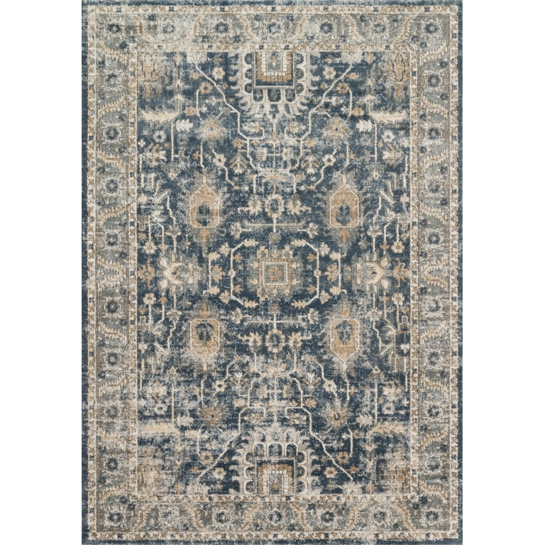 Loloi II Teagan Oriental Denim / Pebble Area Rug | Walmart (US)