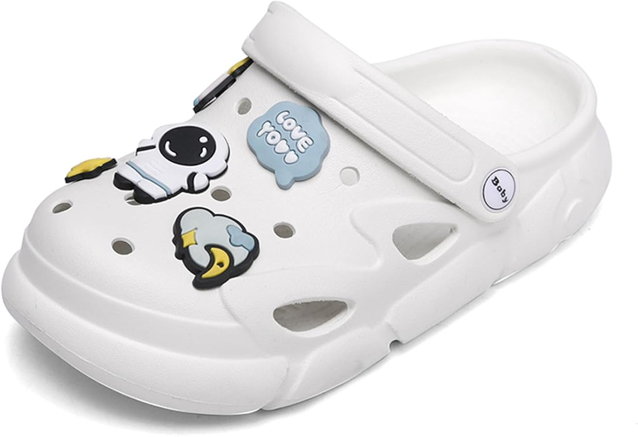 Garden Shoes Summer Boys Unisex Pattern Children's Shoes Lining Clog Children's Slides Sandal | Amazon (US)