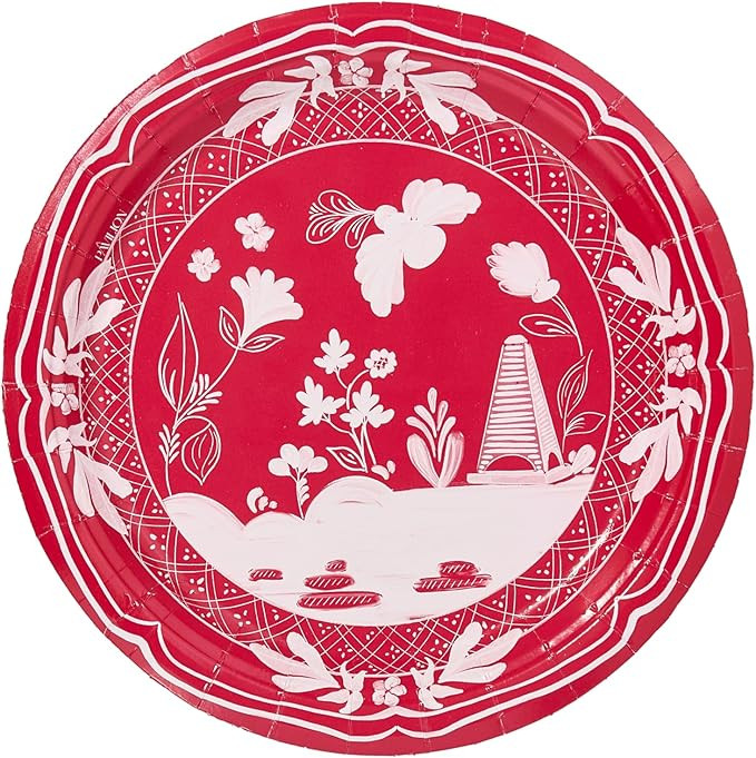 Beachside Pavilion Disposable Paper Dinner Plates, Pack of 8, 10.5 in, Great for Dinner Parties, ... | Amazon (US)