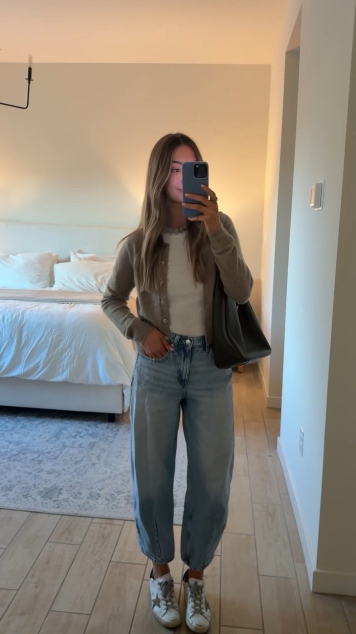 Have been loving these barrel jeans - only $35!!!

#LTKmomlife #LTKgrwm #LTKootd