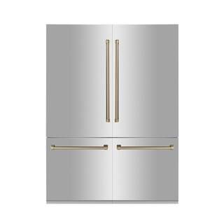 60 in. Autograph Edition 4-Door French Door Refrigerator with Internal Water and Ice Dispenser in... | The Home Depot