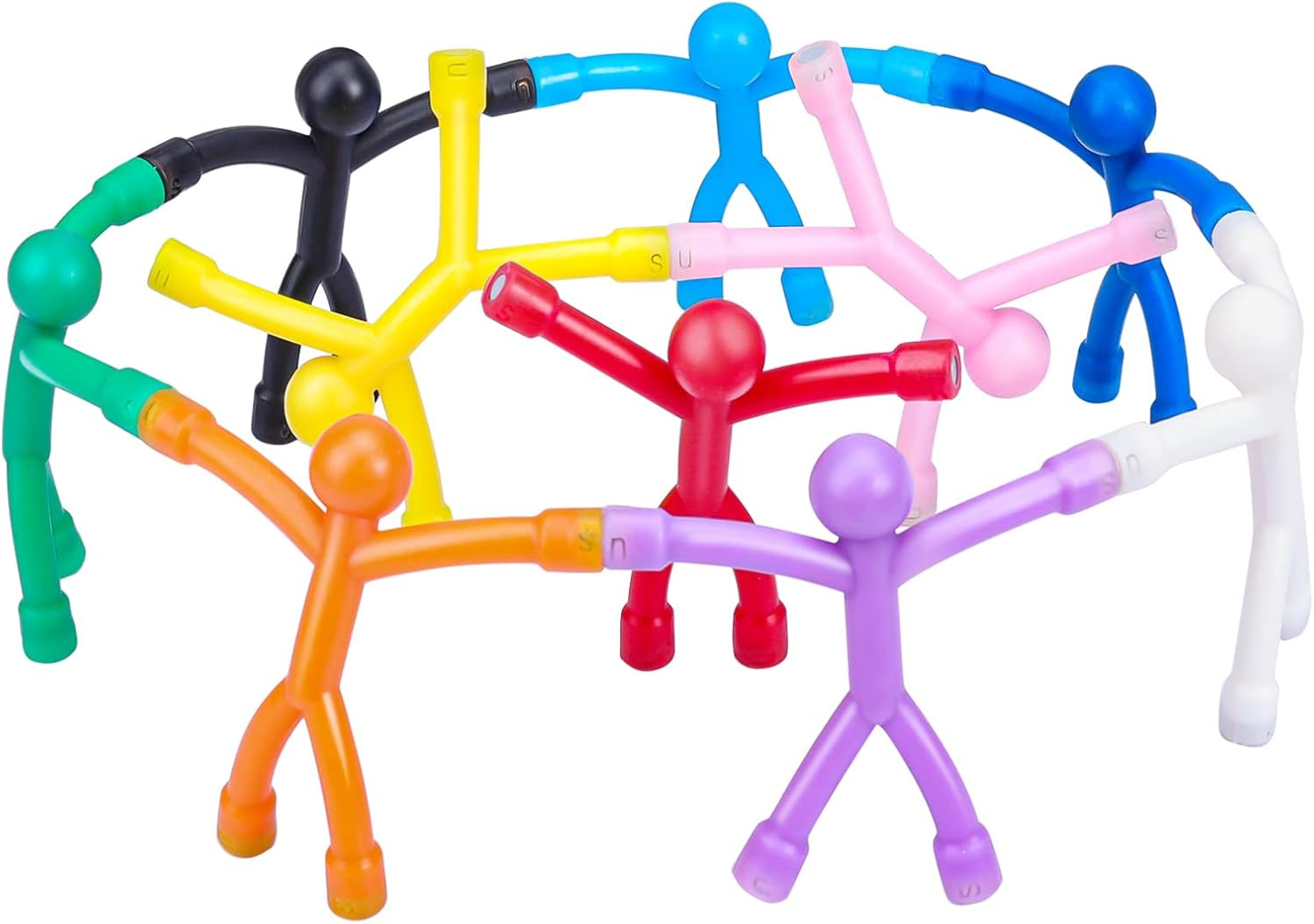 10Pcs Refrigerator Magnets Men, Cute and Colorful Fridge Magnet Man,Solid Magnetic People Magnets... | Amazon (US)