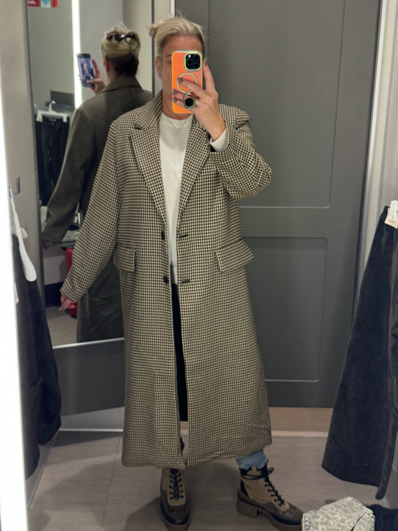 Have been looking for a long coat and this one is a steal for (way) under $100 dollars.  Size down  #targetfinds #targetdeals #plaidcoat #longcoat

#LTKSeasonal #LTKFindsUnder100 #LTKHoliday