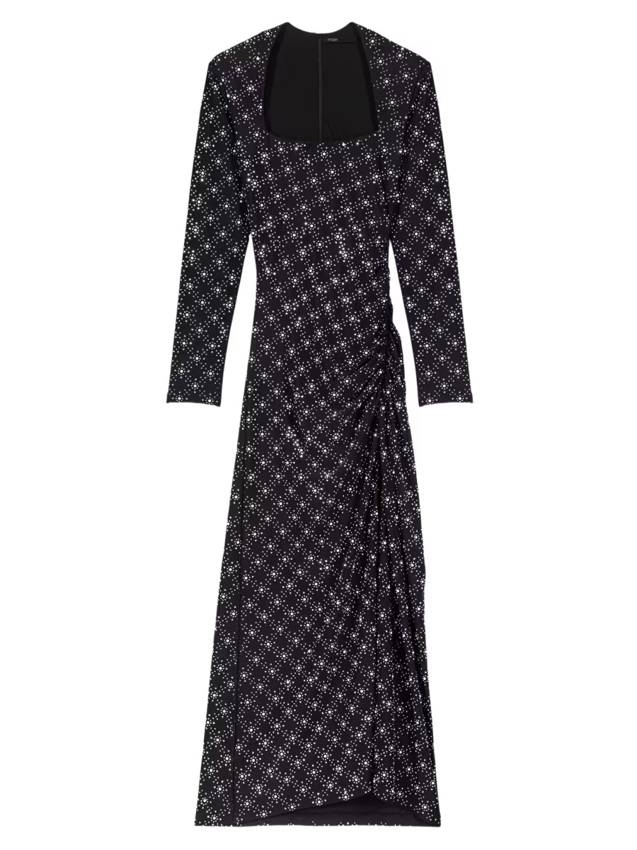 Beaded and Rhinestone Maxi Dress | Saks Fifth Avenue