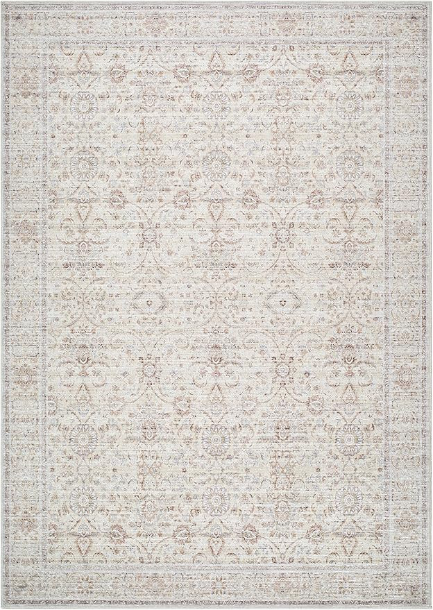 Surya Our PNW Home x Spokane Updated Traditional Area Rug, 5'2" x 7', Light Gray | Amazon (US)