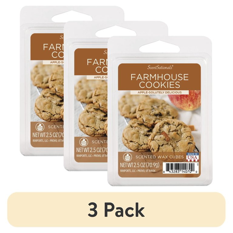 (3 pack) Farmhouse Cookies Scented Wax Melts, ScentSationals, 2.5 oz | Walmart (US)