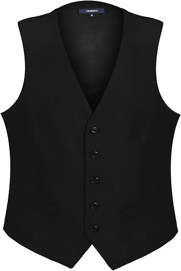 Gioberti Men's Formal Suit Vest Fit for Business or Casual Dress | Amazon (US)