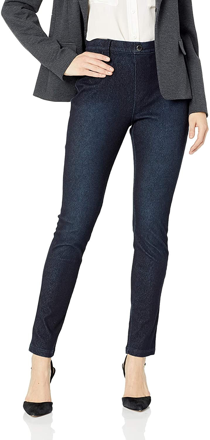 Bandolino Women's Misses Bella All Day Comfort Pull on Knit Denim Legging | Amazon (US)