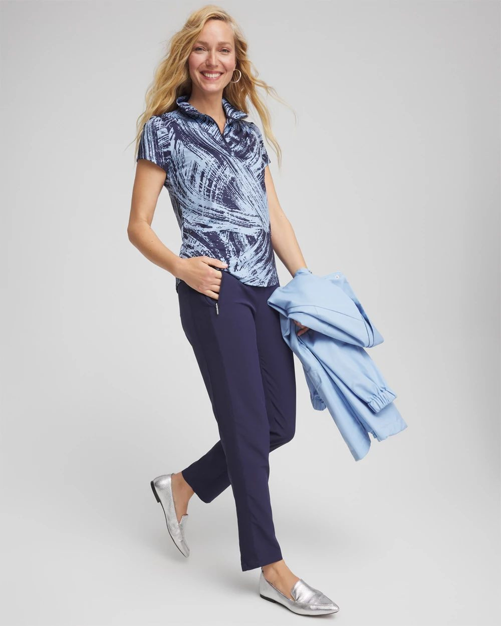 Zenergy® UPF Ribbed Side Ankle Pants | Chico's