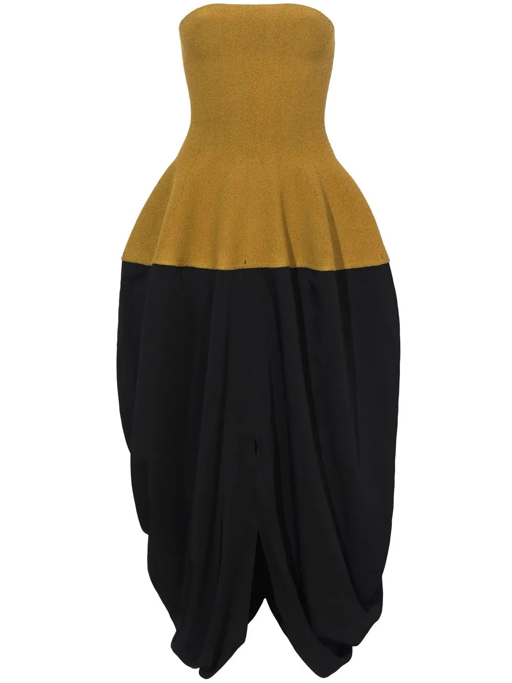 crepe strapless dress | Farfetch Global