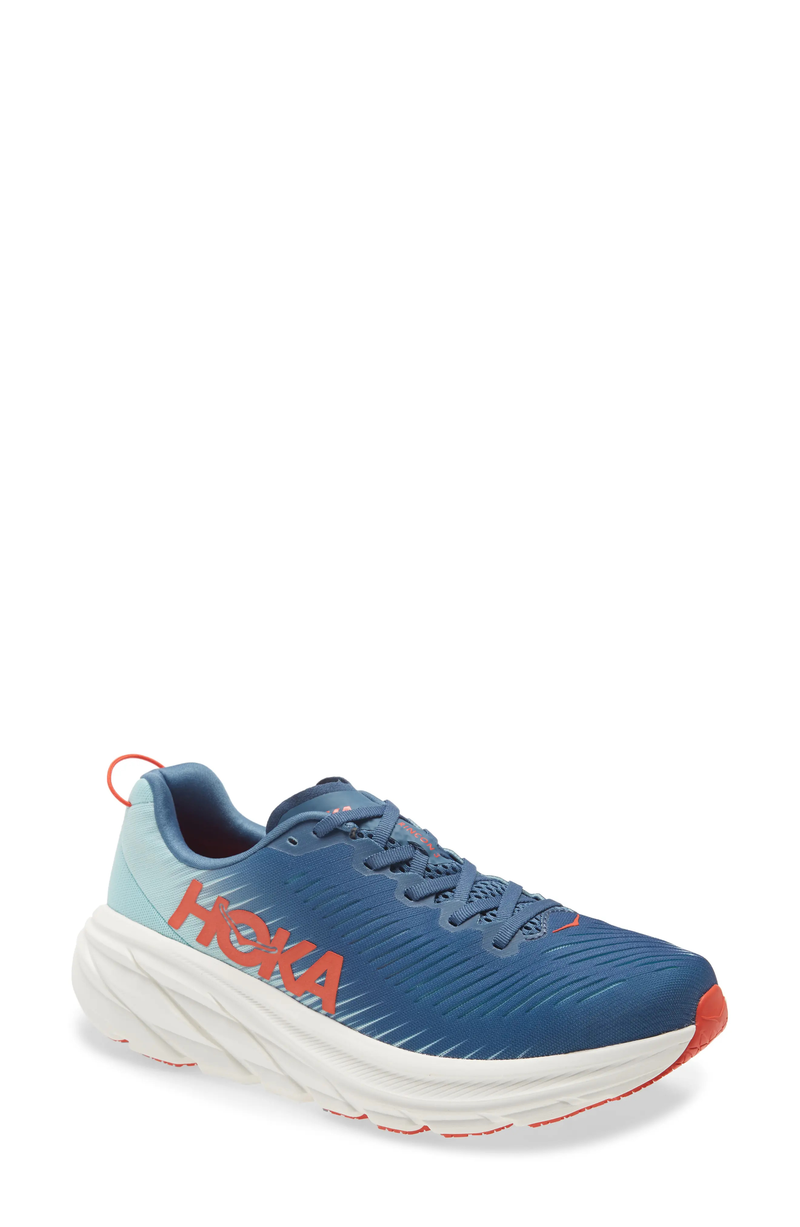 HOKA ONE ONE Rincon 3 Running Shoe, Size 9.5 in Real Teal /Eggshell Blue at Nordstrom | Nordstrom