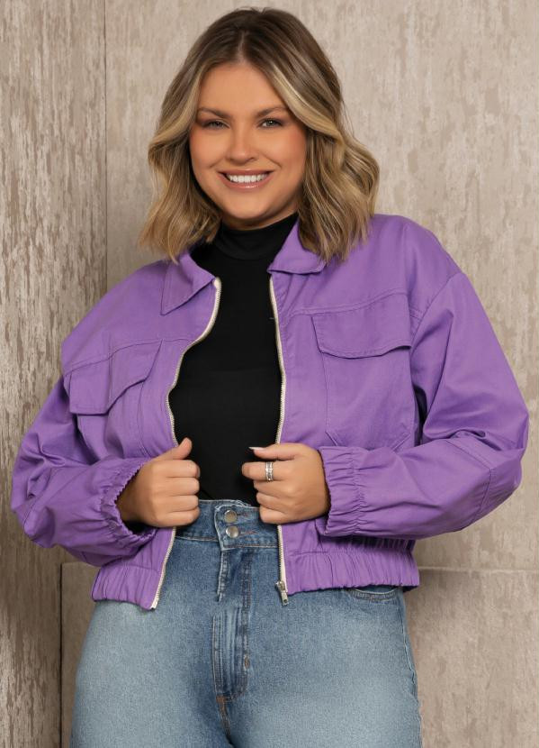 Quintess - Jaqueta Lilás com Bolsos Funcionais | Posthaus (BR)