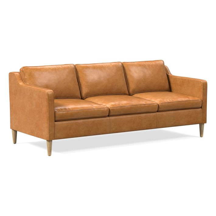 Hamilton Leather Sofa (70"–91") | West Elm (US)