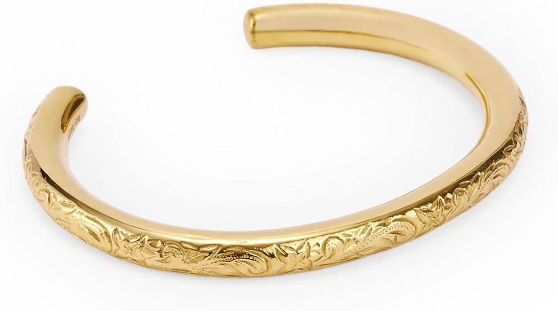 Hey Harper Gold Cuff Bracelet - Bangle Trendy Chunky Non Tarnish Gold Cute Stackable Waterproof B... | Amazon (US)