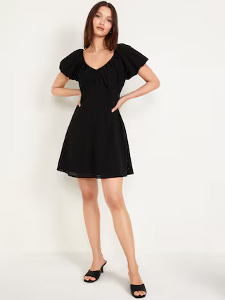 V-Neck Mini Swing Dress | Old Navy (US)