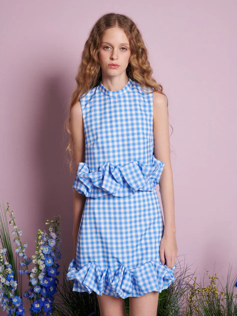 Lavender Gingham Cropped Top | Sister Jane (UK)