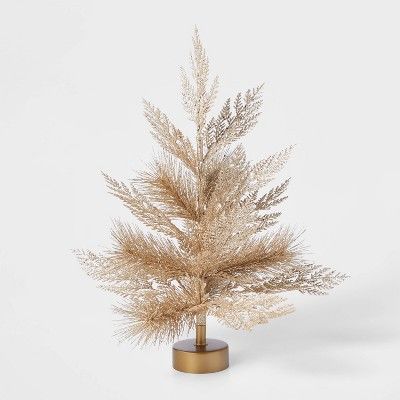 1.5ft Unlit Gold Glitter Artificial Christmas Tree - Wondershop&#8482; | Target