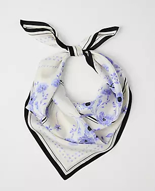 Floral Silk Scarf | Ann Taylor
