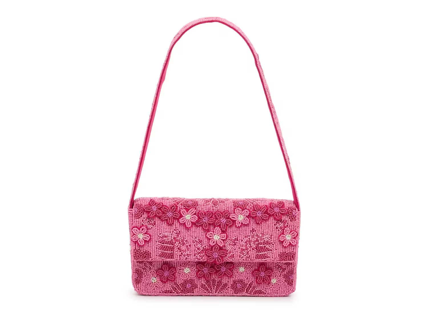 Kelly & Katie Floral Beaded Shoulder Bag | Women's | Pink | Size Not Applicable | Handbags | Mini Bag | DSW