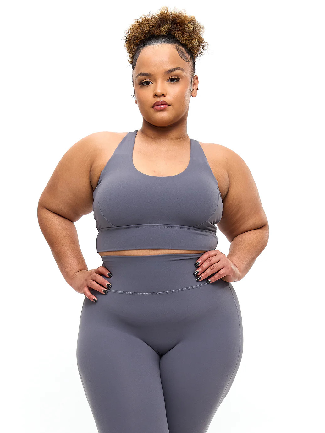 Rosa Sports Bra - Blue Steel | Buffbunny