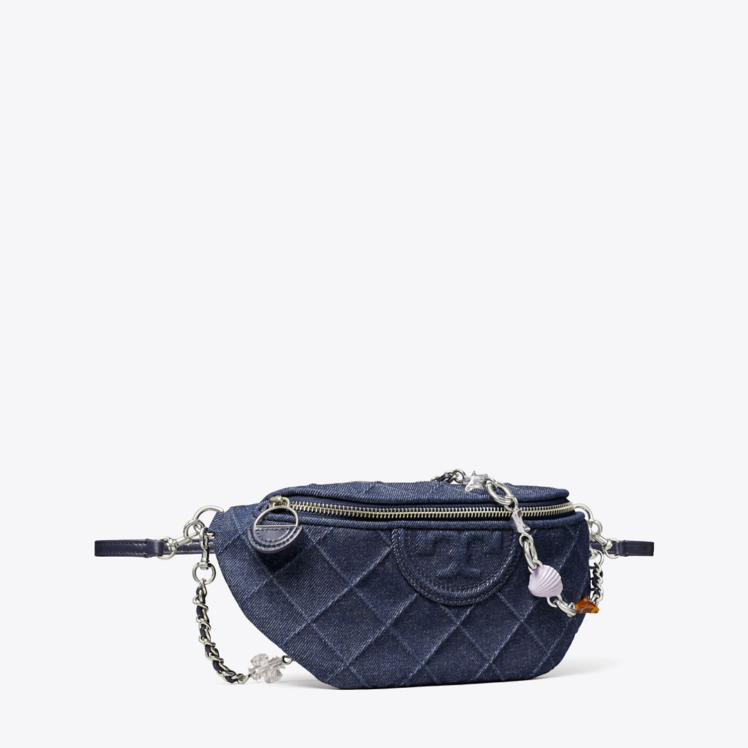 Tory Burch Fleming Denim Charm Belt Bag | Tory Burch (US)
