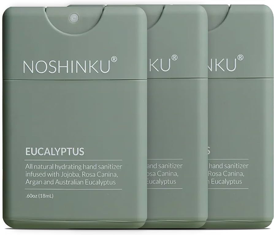 Noshinku Pocket Hand Sanitizer | Bundle (Eucalyptus Refillable (3-Pack) | Amazon (US)