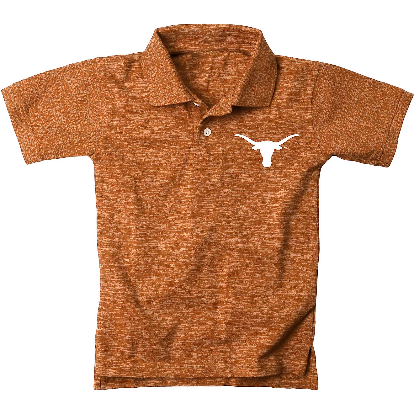 Wes and Willy Youth University of Texas Cloudy Yarn Polo Shirt | Academy Sports + Outdoors