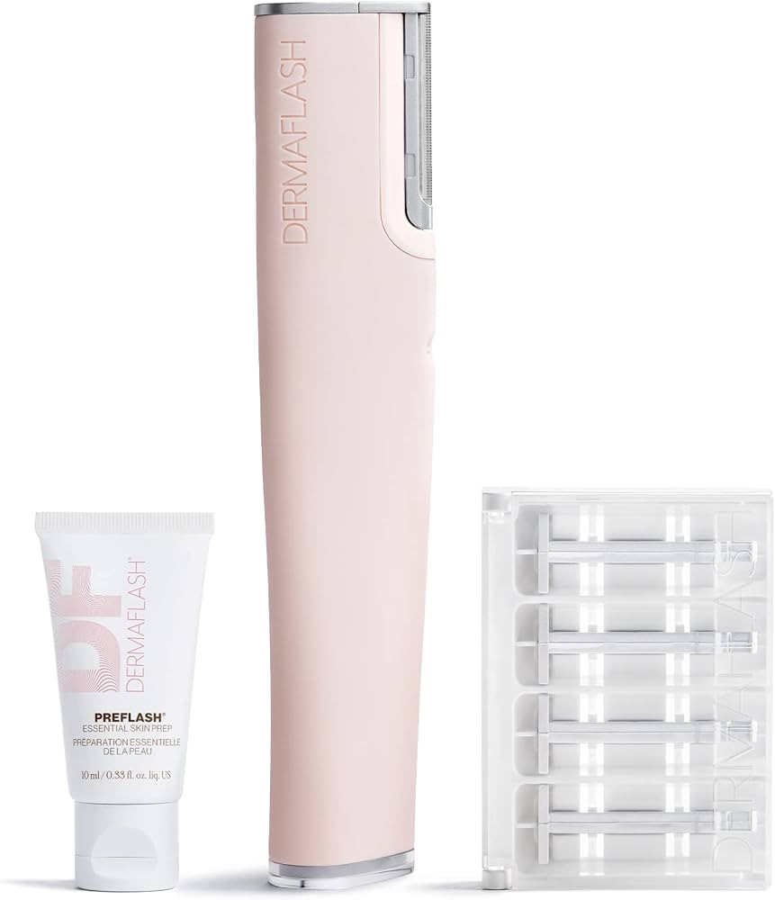 DERMAFLASH LUXE+ Sonic Dermaplaning Tool for Face Peach Fuzz Removal, Anti-Aging and Exfoliation | Amazon (US)