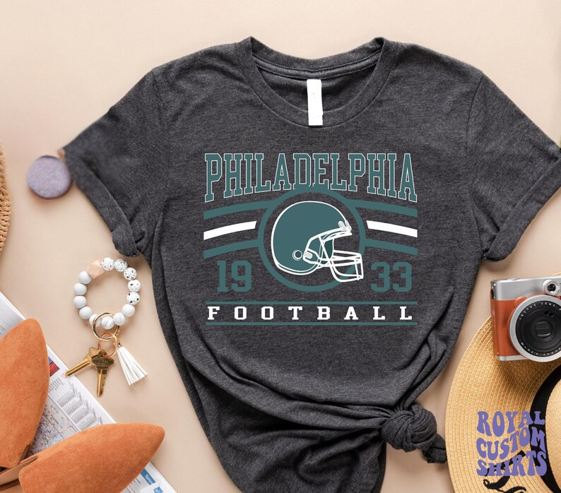 Philadelphia Football Sweatshirt, Retro Eagle Shirt, Vintage Style Philadelphia Football Tshirt, ... | Etsy (US)