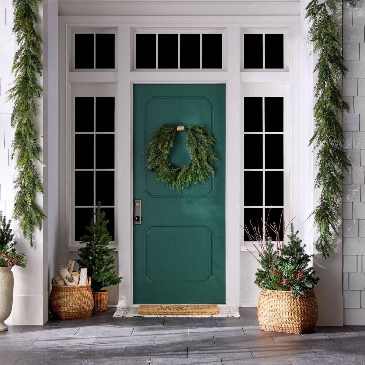Draping Cedar Holiday Artificial Wreath - Threshold™ designed with Studio McGee | Target
