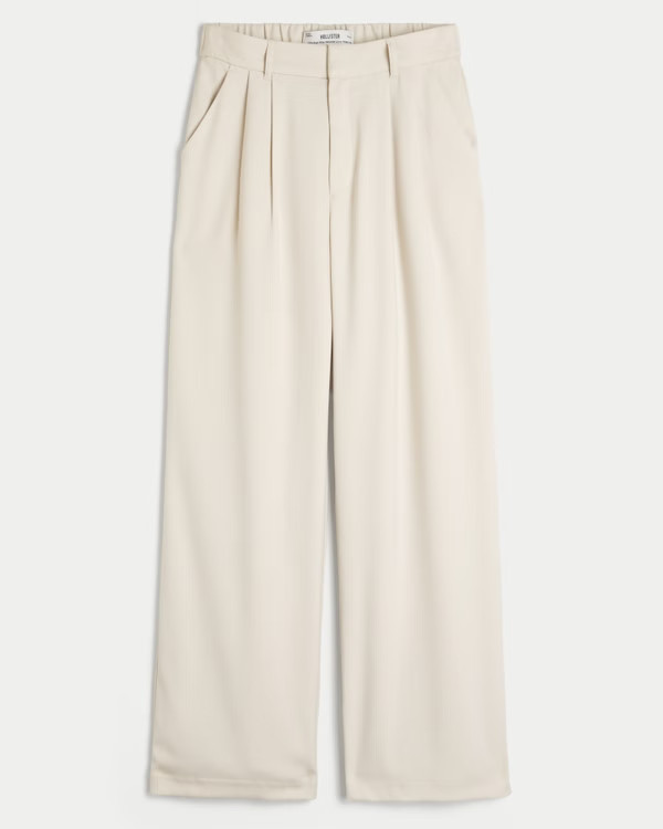 Hollister Livvy Ultra High-Rise Wide-Leg Pants | Hollister (UK)