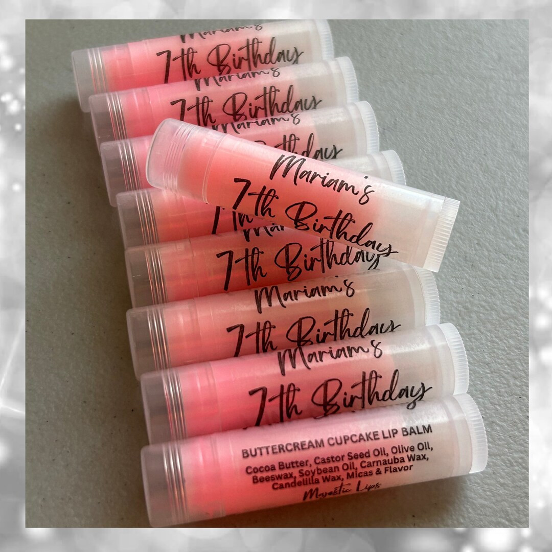 PERSONALIZED Tinted Lip Balms for Birthday Parties, Sweet Sixteen, Baby and Bridal Shower Favors,... | Etsy (US)