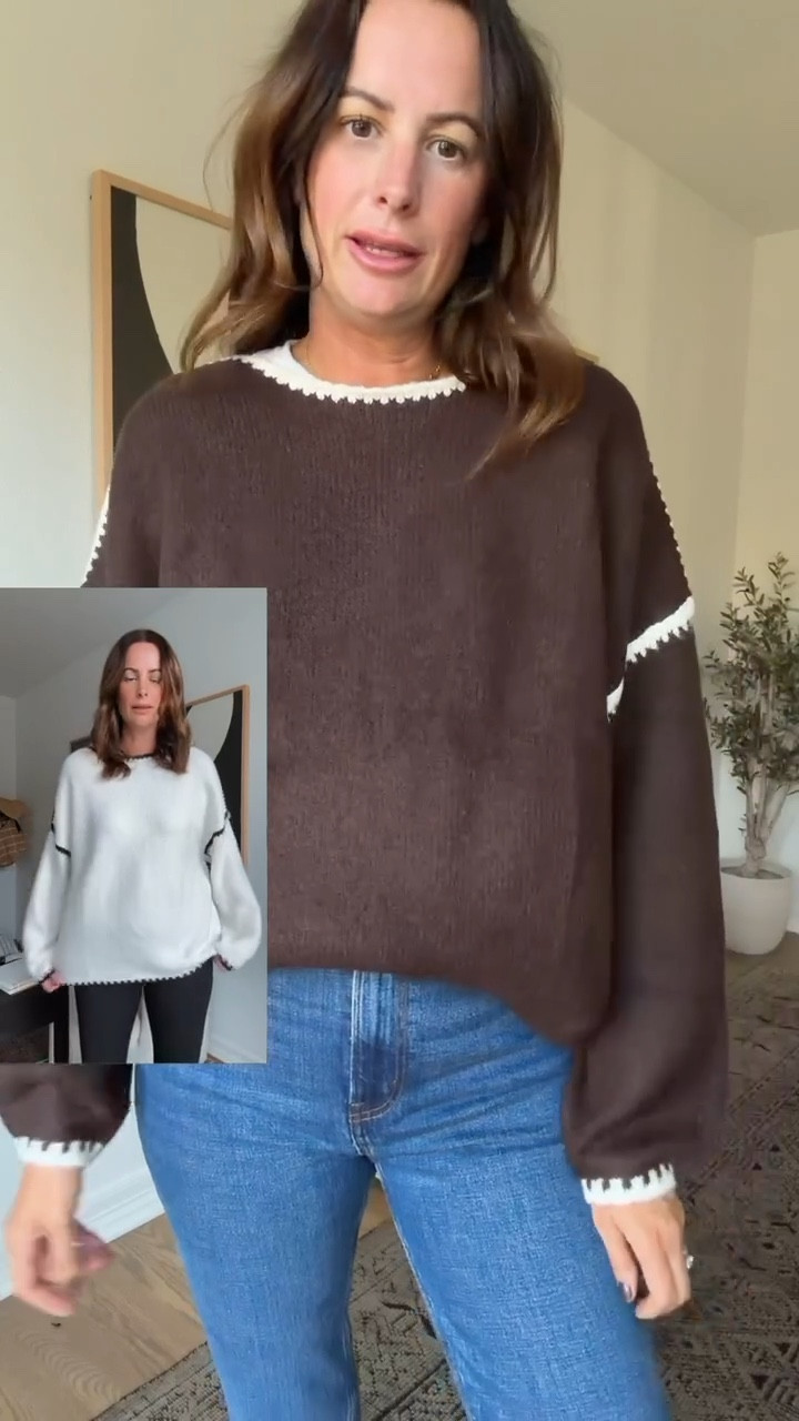 The cutest Amazon sweat I had to have in two colors! Loving this dark brown for fall! 

#LTKFindsUnder50 #LTKSaleAlert #LTKStyleTip