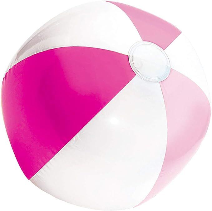 Vibrant Pink Inflatable Beach Ball - 13"(Pack of 1) - Premium Quality & Ultra-Durable Plastic –... | Amazon (US)