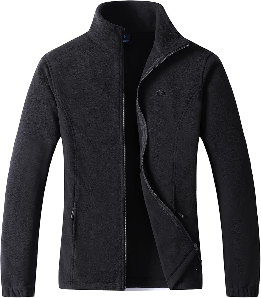 GIMECEN Women's Lightweight Full Zip Soft Polar Fleece Jacket Outdoor Recreation Coat With Zipper... | Amazon (US)