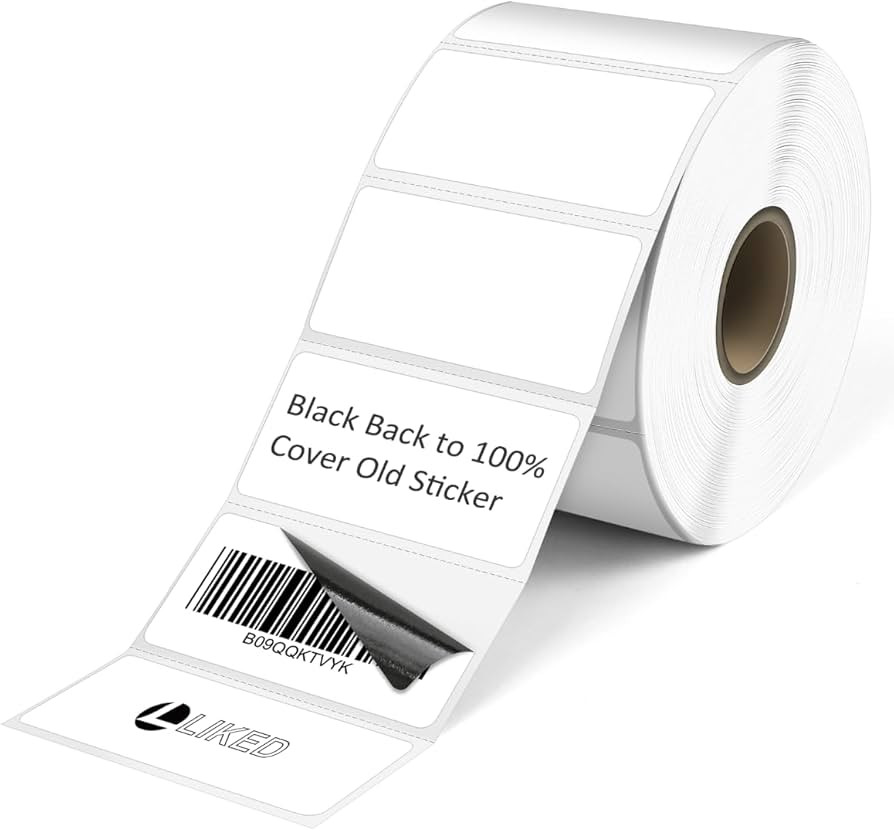 L LIKED 2" x 1" Direct Thermal Labels, Permanent Adhesive Barcode Adress Labels & Compatible with... | Amazon (US)
