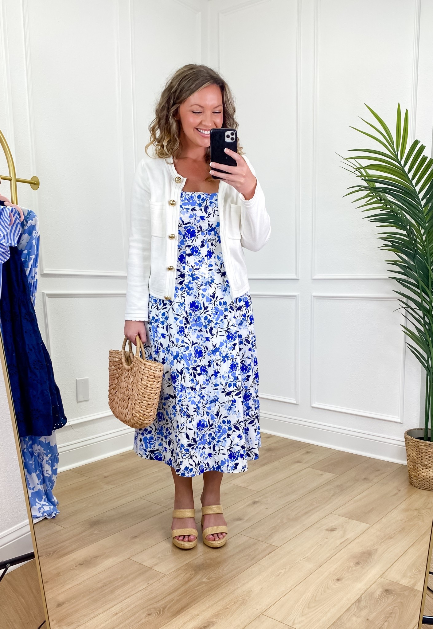 Easter Sunday ready in this stunning blue and white floral dress and cream cardigan!💙✨ I am 5’5” Size 8 Wearing Size Medium in both!
Can you believe this is Walmart?!?

#walmartfashion
#walmart
#walmartdress
#easterdress
#churchoutfit
#eastersunday
#blueandwhitedress

#LTKMidsize #LTKFindsUnder50 #LTKSeasonal