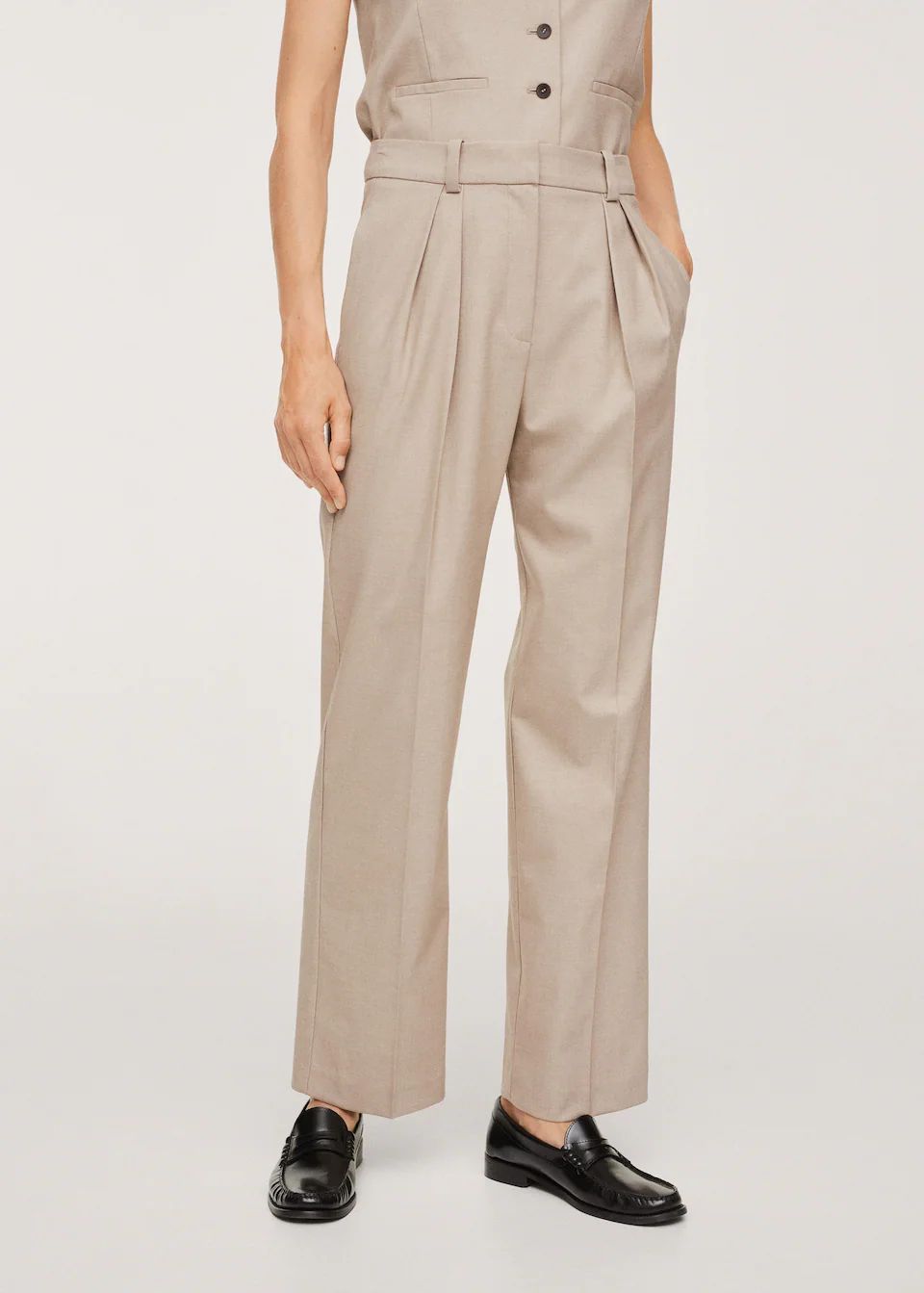 Pleated suit pants | MANGO (US)