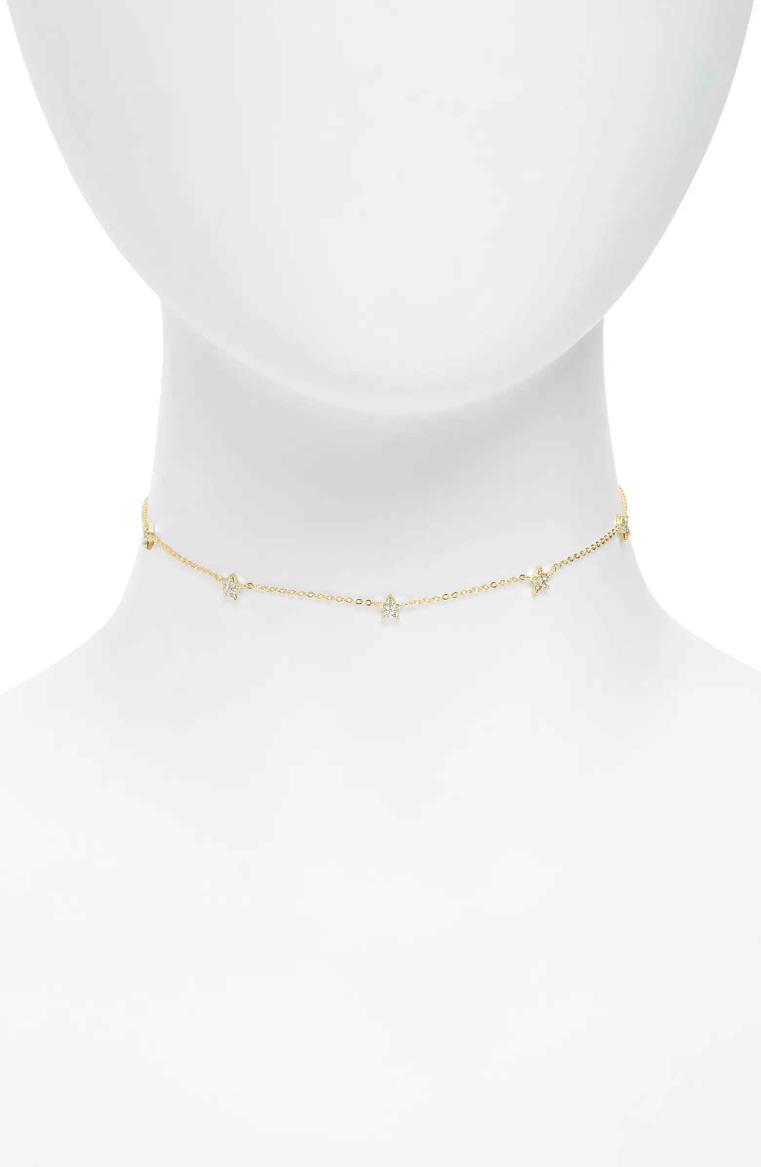 Argento Vivo Sterling Silver Argento Vivo Pavé Star Choker Necklace | Nordstrom | Nordstrom