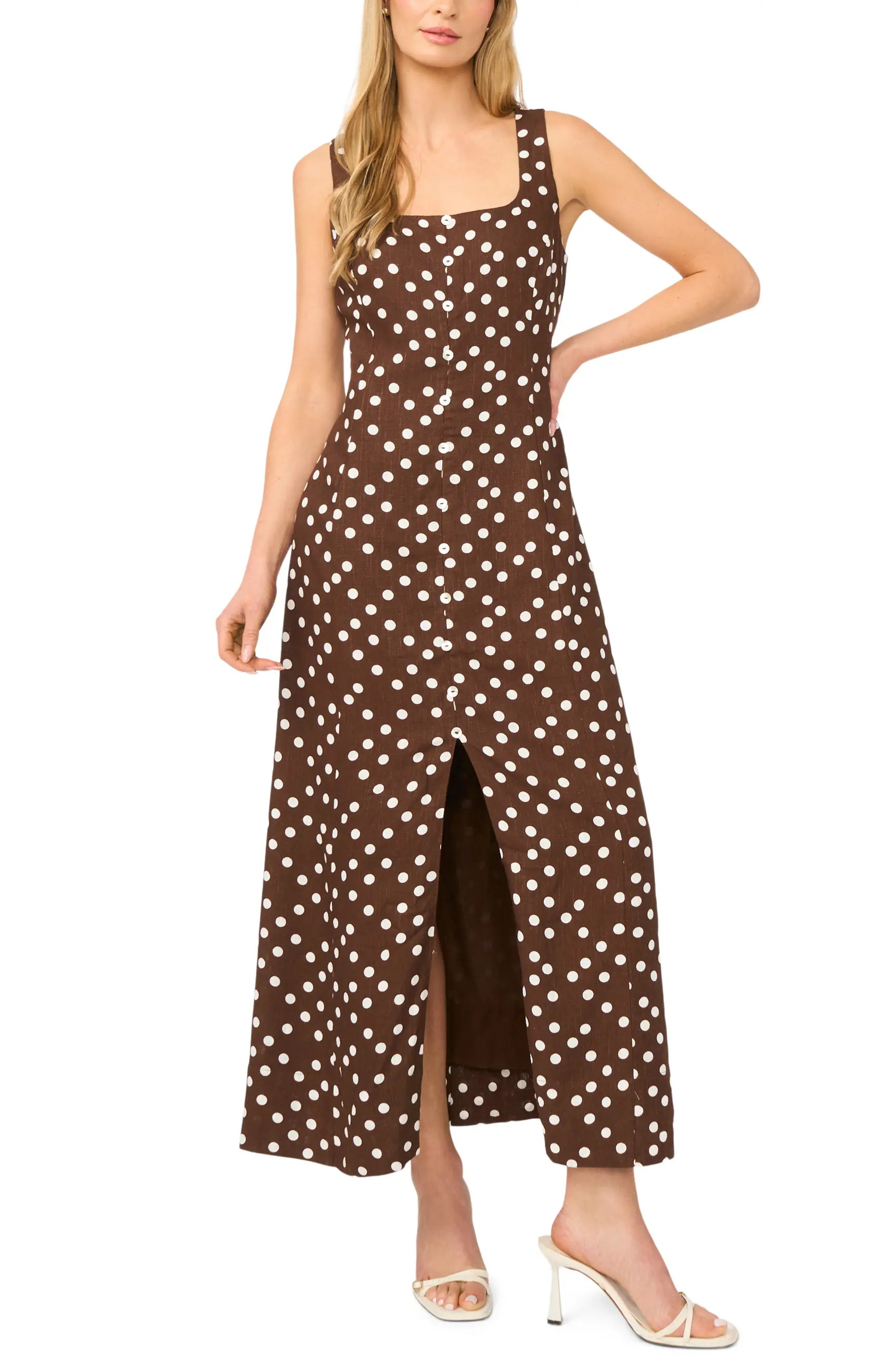 Polka Dot Sleeveless Dress | Nordstrom