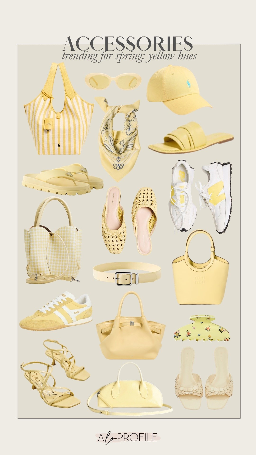 Spring Accessories: Butter Yellow Hues // spring style, spring fashion, spring bag, spring handbags, spring shoes, accessories for spring, spring colors, spring color trends, spring fashion