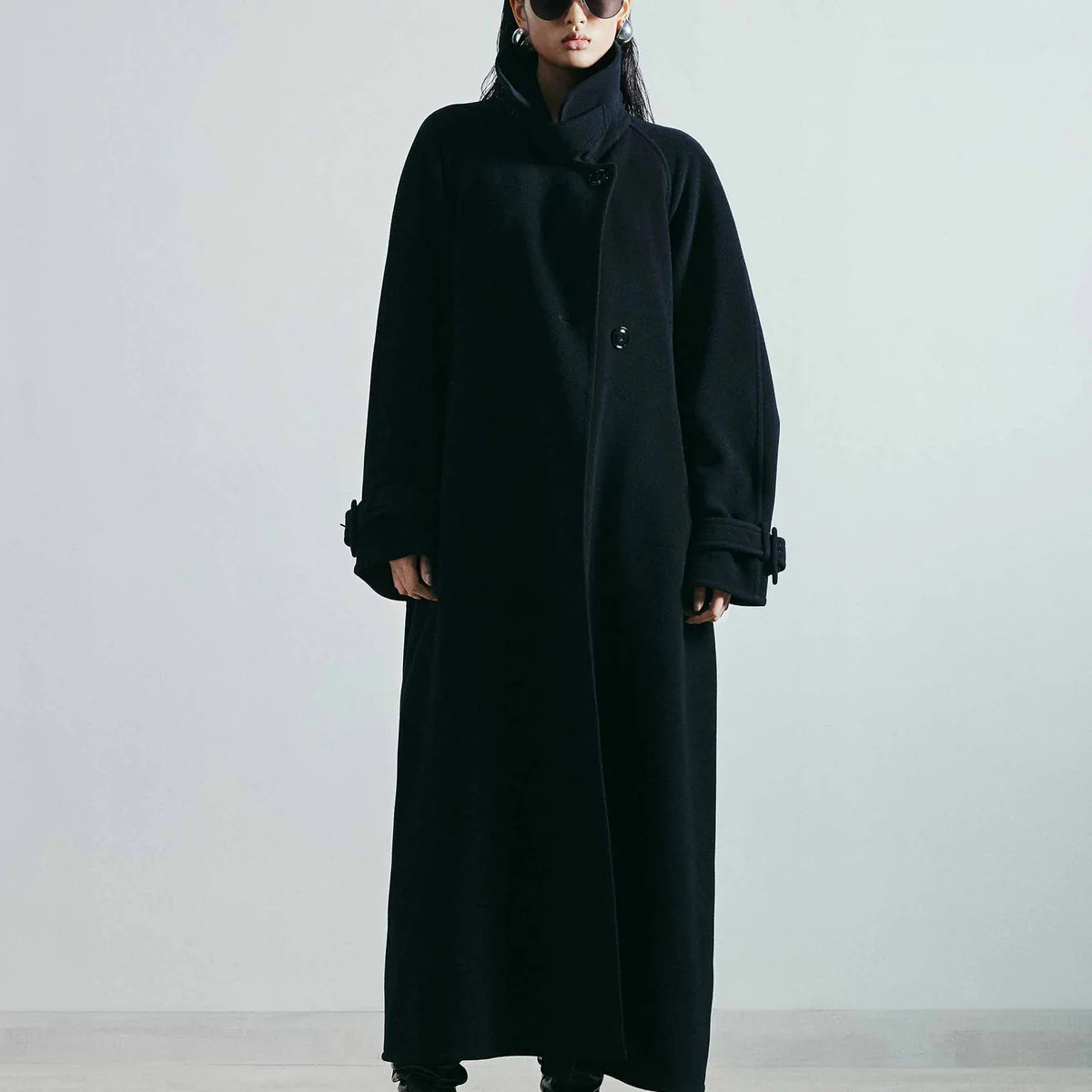 MO&Co. Women's Belted Long Wool Coat | MO&Co.