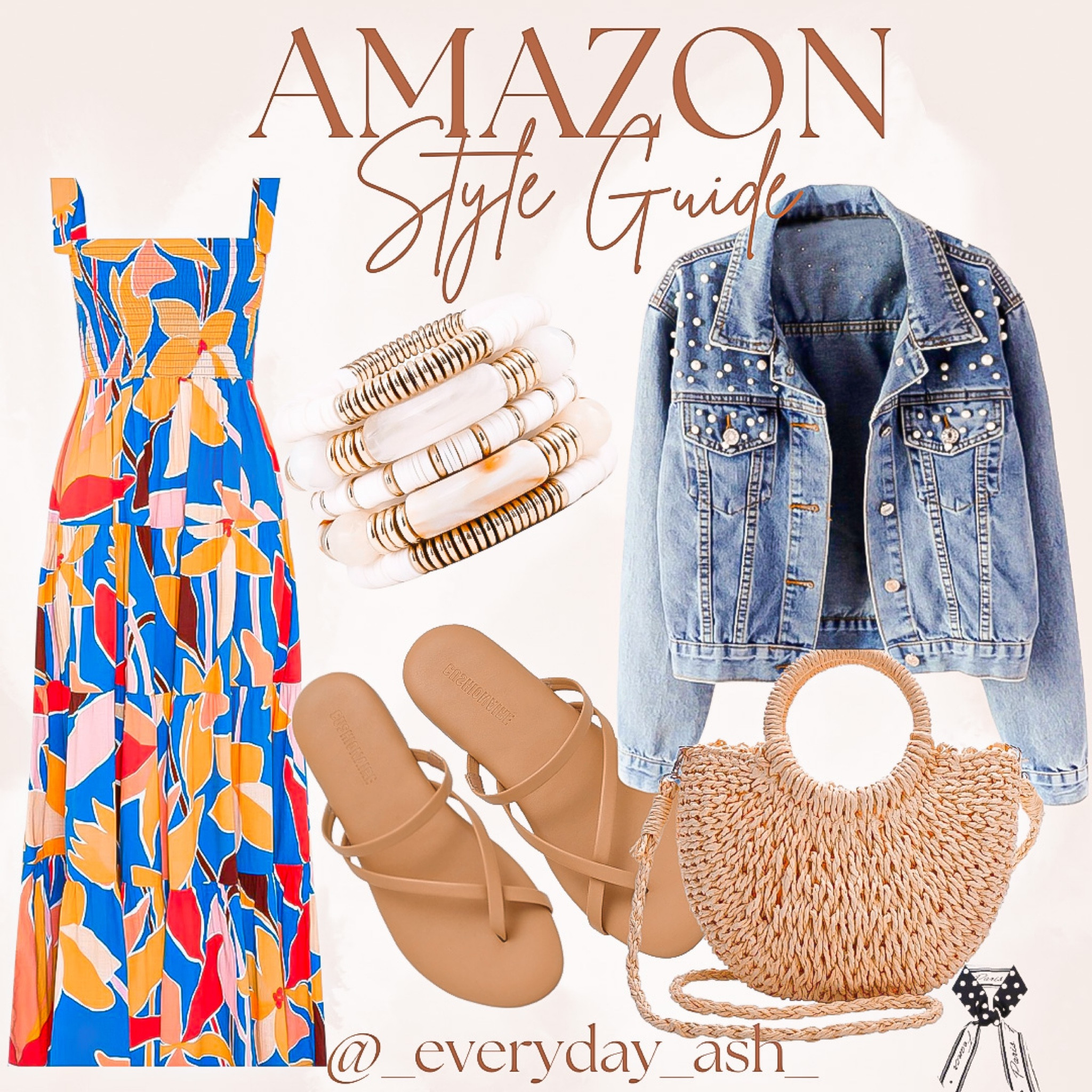 Summer might be over but tropical trips are in season 🌴 

This Amazon outfit would be a great addition to those beach trips you have🩵

Amazon fashion, Amazon outfit , travel outfit, beach outfit , tropical vacation outfit , beach dress, maxi dress, flip flops , sandals , bracelet stack , Pearl jean jacket , rattan bag 

#LTKHoliday #LTKstyletip #LTKfindsunder50